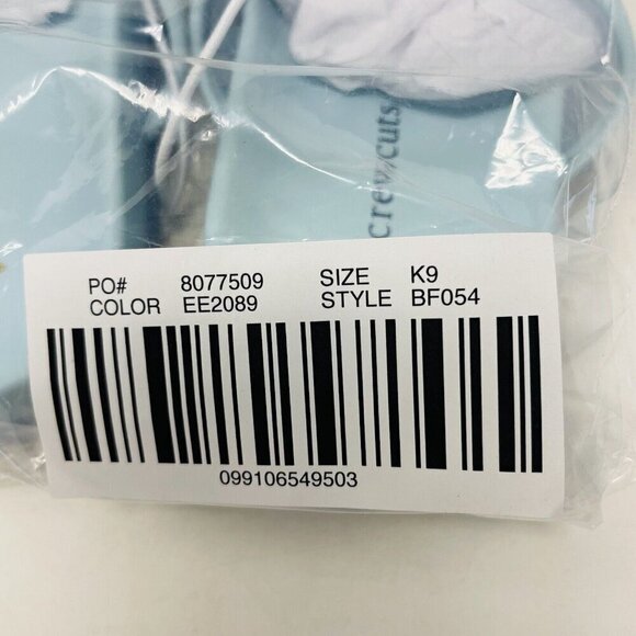 J Crew Crewcuts Little Girl K9 Slip On Pool Clear Jelly Sandals in Blue $45 215 - Picture 9 of 9